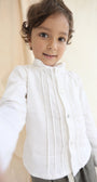 Camisa Guayabera Matti en Lino - Cuello Nerú manga larga La tutú
