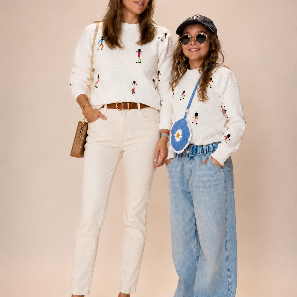 Saco Tiny Dancers para Mujer | Saco Tejido Bordado | La Tutu