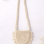 Bolso Forest ivory tejido en crochet para niña de La Tutu