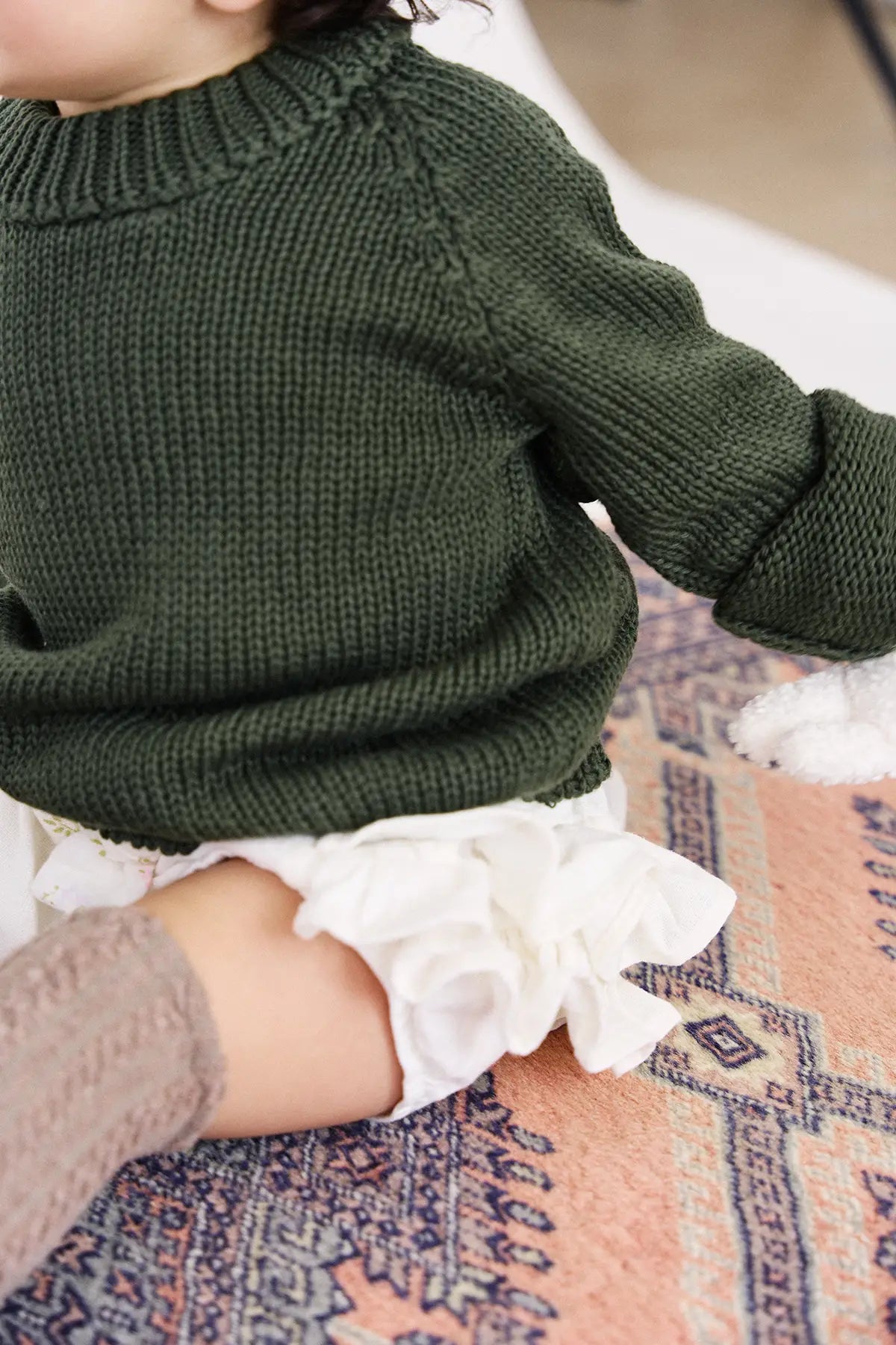 Buzo Elle Verde Oliva para niña