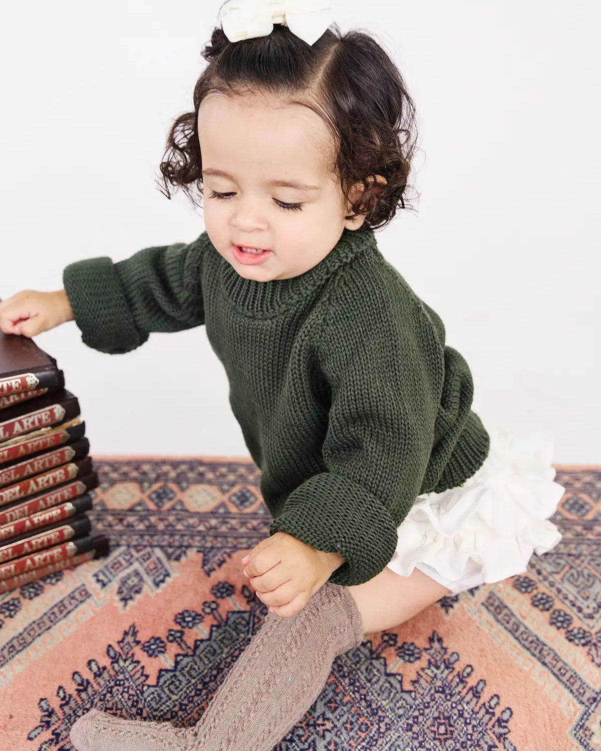 Buzo Elle Verde Oliva para niña