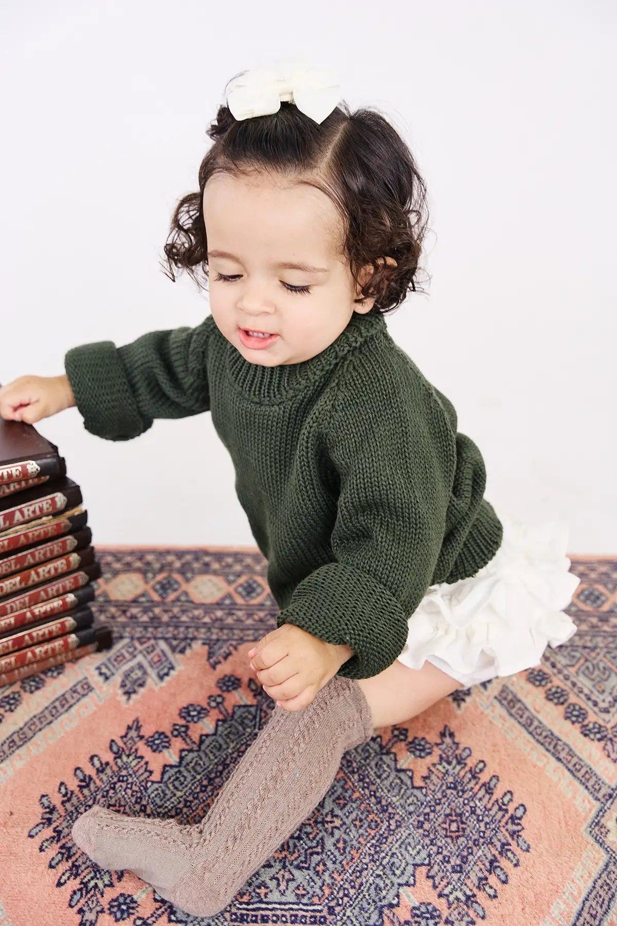 Buzo Elle Verde Oliva para niña