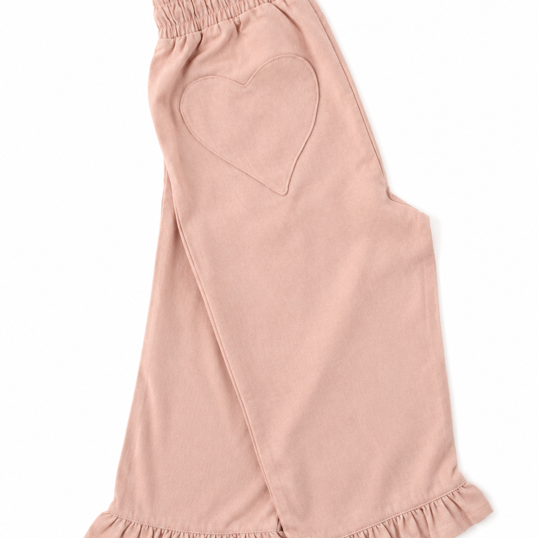 Pantalón Hearted rose en Lino
