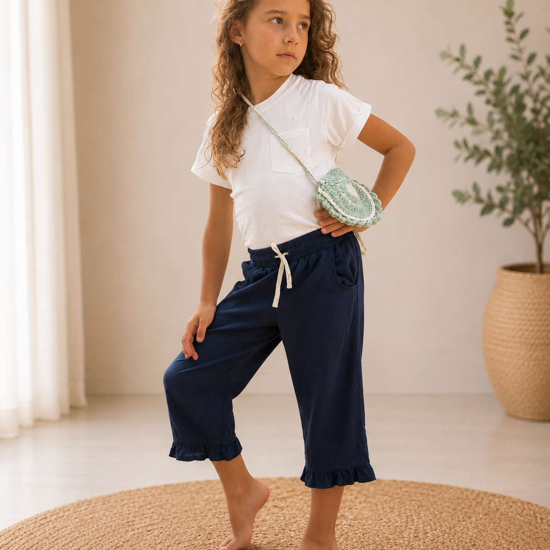 Pantalón Hearted Navy en Lino