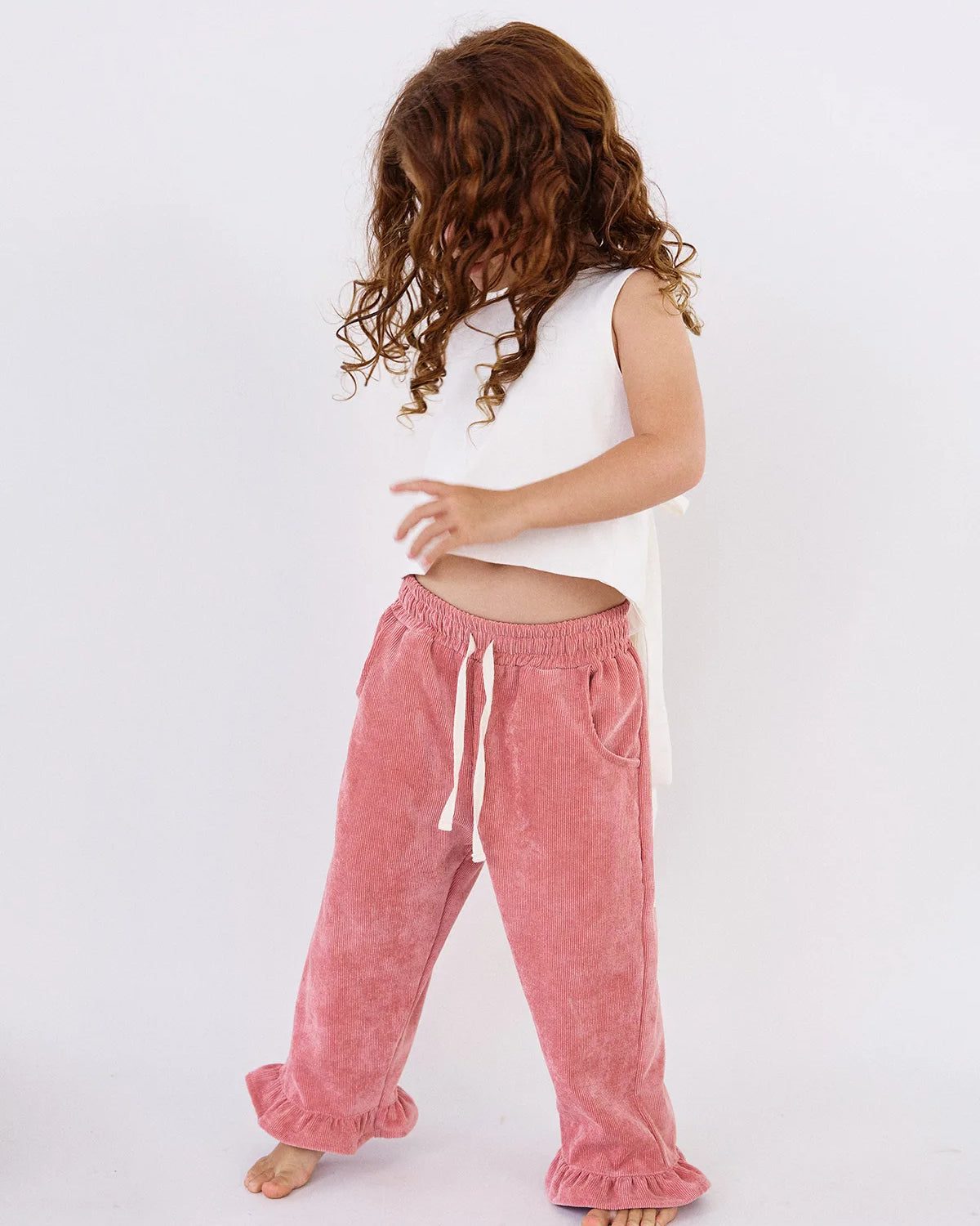 Pantalón Hearted Rose en pana