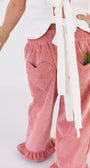 Pantalón Hearted Rose en pana