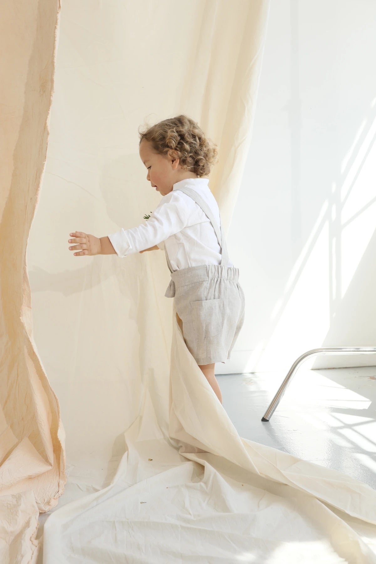 Short Agus Arena de Niño en Lino