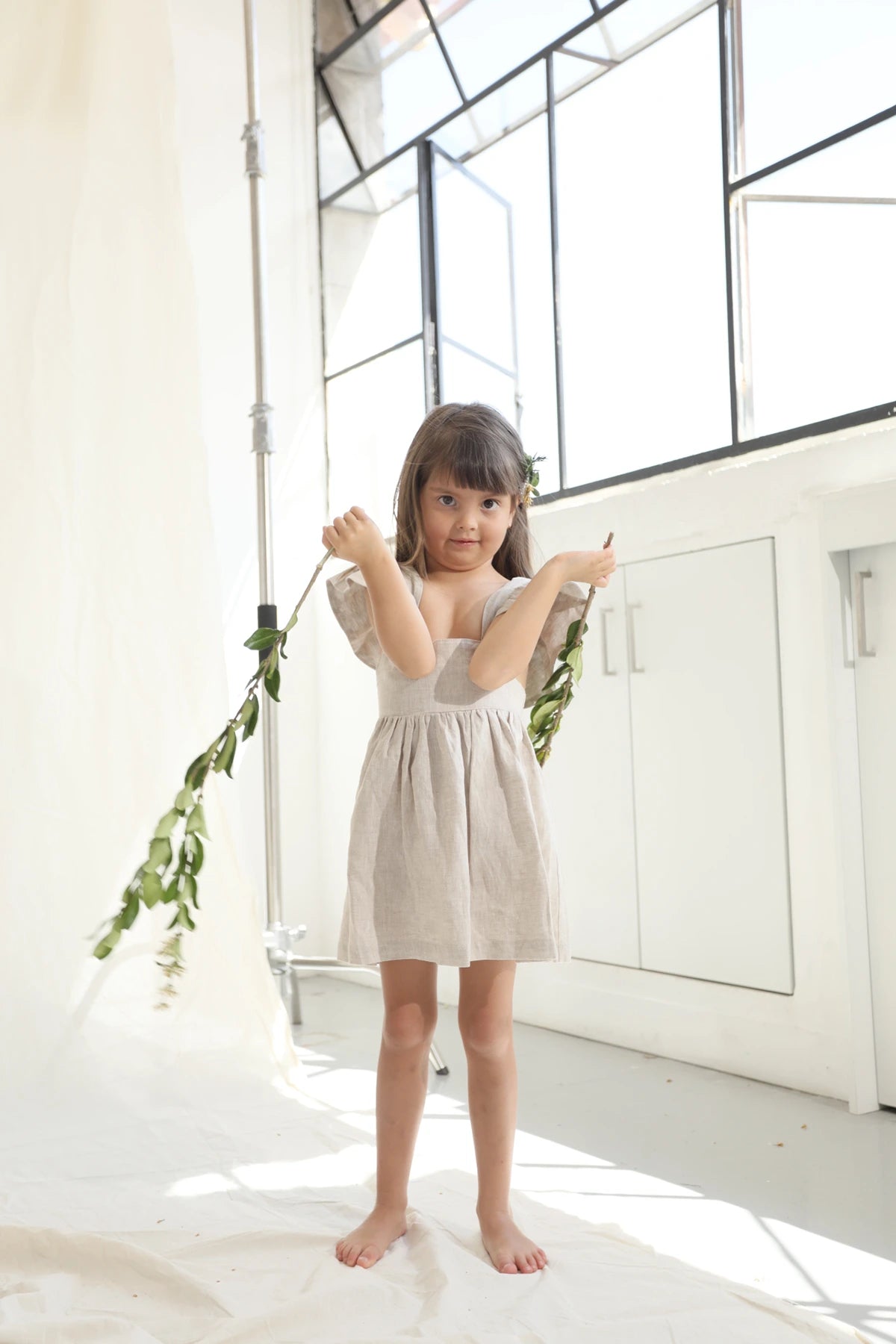 Vestido Lara en Lino Arena