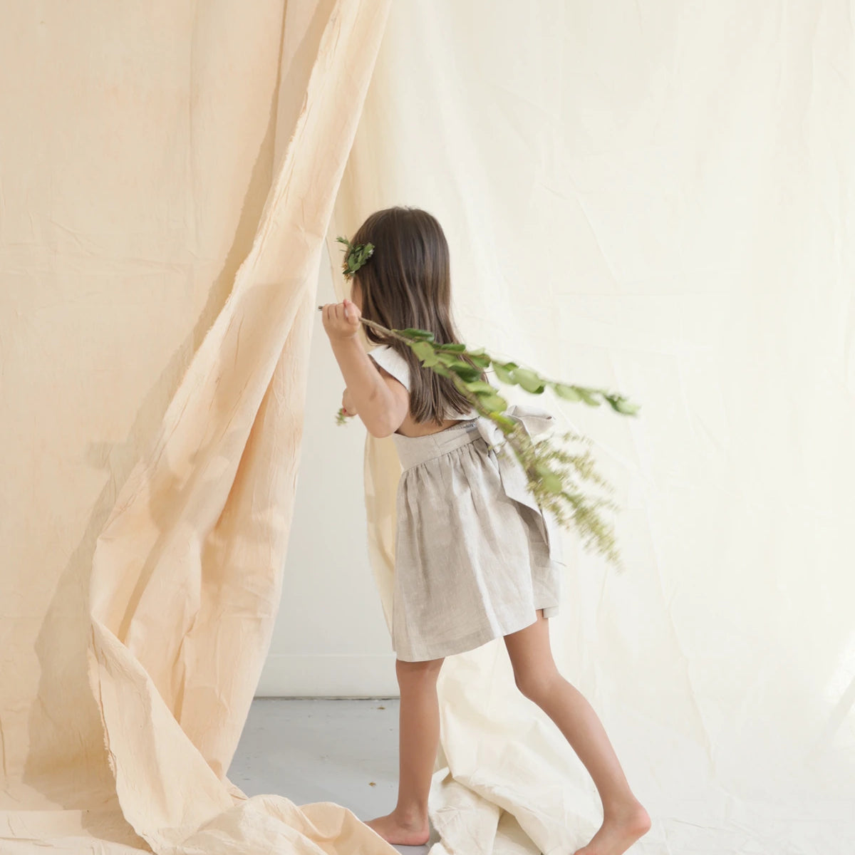 Vestido Lara en Lino Arena