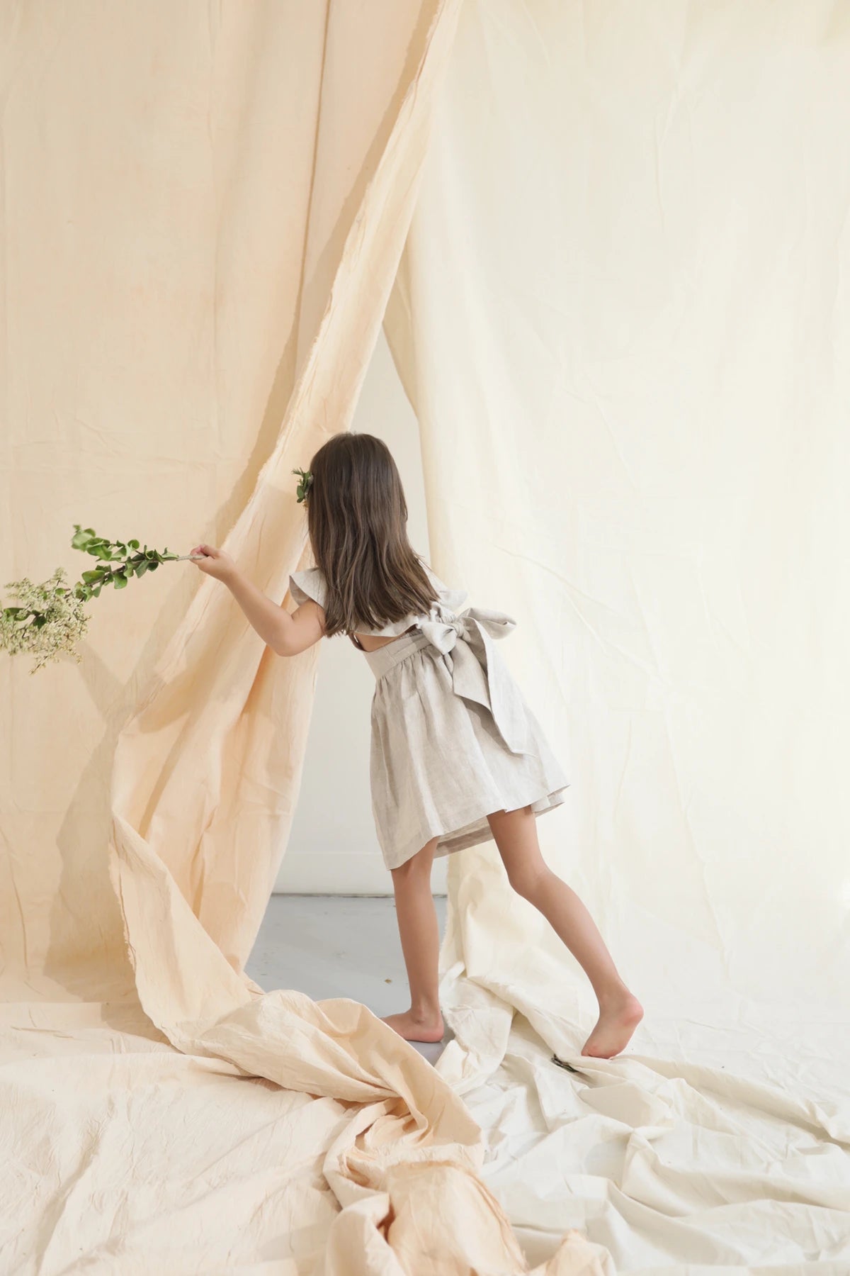 Vestido Lara en Lino Arena