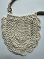 Textura del crochet tejido a mano del Bolso Forest color verde