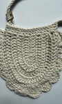 Textura del crochet tejido a mano del Bolso Forest color verde