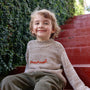 Pantalón Noah Verde Oliva para niño confeccionado en pana suave de La Tutu.
