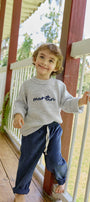 Pantalón Noah Azul Navy para niño confeccionado en pana suave de La Tutu.