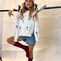 Saco Tiny Dancers tejido para niña en algodón con bailarines bordados de La Tutu